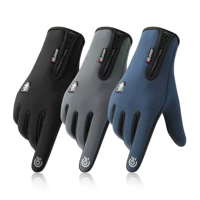 NOVA Luva motoqueiro inverno Frio Touch Screen  Motociclista Cano longo Adequado Para Moto