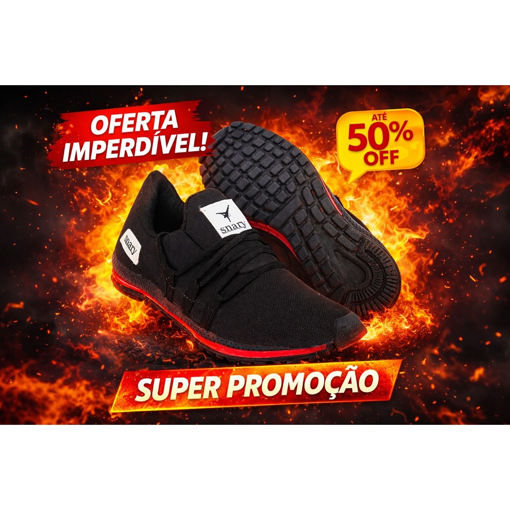 Tênis Masculino Feminino SNARY  Confortável Dia a Dia - Entrega Rápida Academia Caminhada