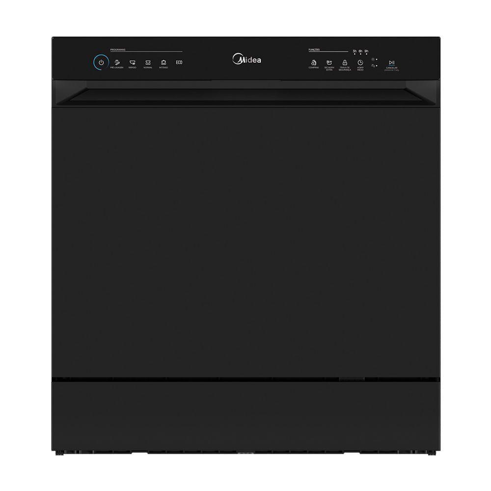 Lava Louças 8 Serviços Preta Touch Plus Midea MDWTF08B2 220V