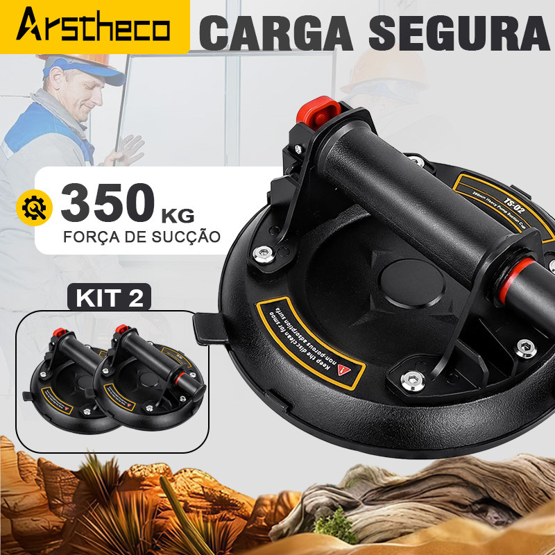 Ventosa Sucção 350kg Vacuo Profissional Para Vidro Marmore Ventosa Profissional