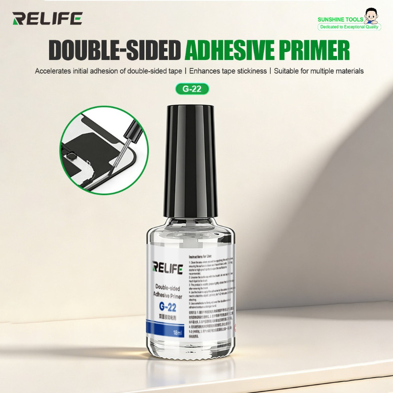 RELIFE G-22 18ML Adesivo Dupla Face Adequado Para Colagem De Estruturas Médias De Celular Vários Materiais De Superfície