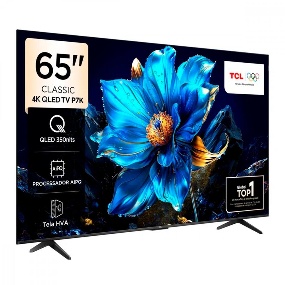 Smart TV TCL 65'' 4K QLED UHD HDR Classic Wi-Fi Bluetooth Go