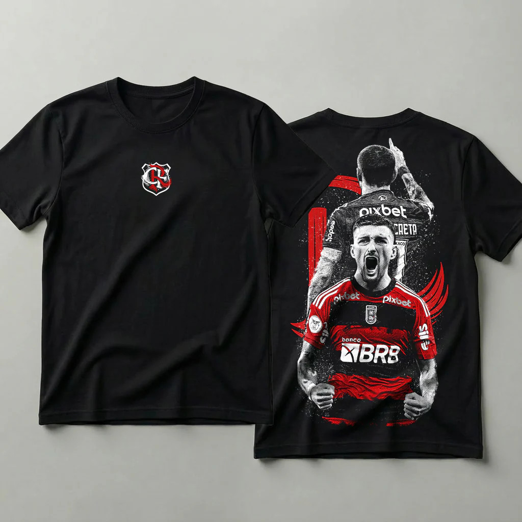 Camiseta 100% Algodão Futebol Torcida Nação Rubro-Negra