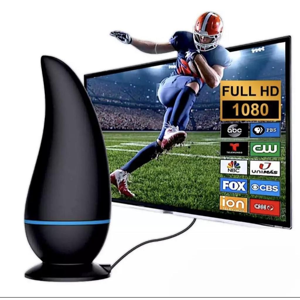 Antena Interna Tv Digital Amplificada 1080 Hdtv Interna Amplificada Magnética via USB