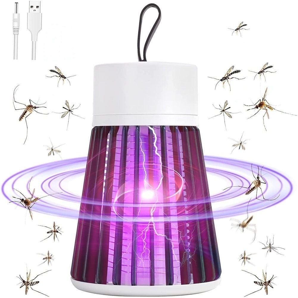 Luminária Mosquiteiro Recarregável Led Sem Radiação.Armadilha De Insetos Repelente Eletrônico UV