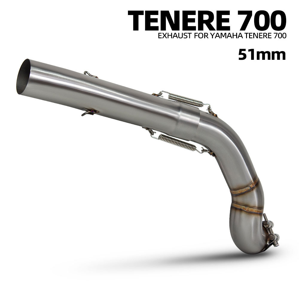 Para Yamaha T7 T700 TENERE 700 2019-2026 Moto 51MM Kit De Escape Alto Tubo Médio