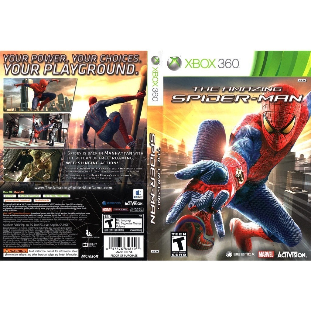 The Amazing Spider Man - Xbox 360 Desbloqueado LT3.0