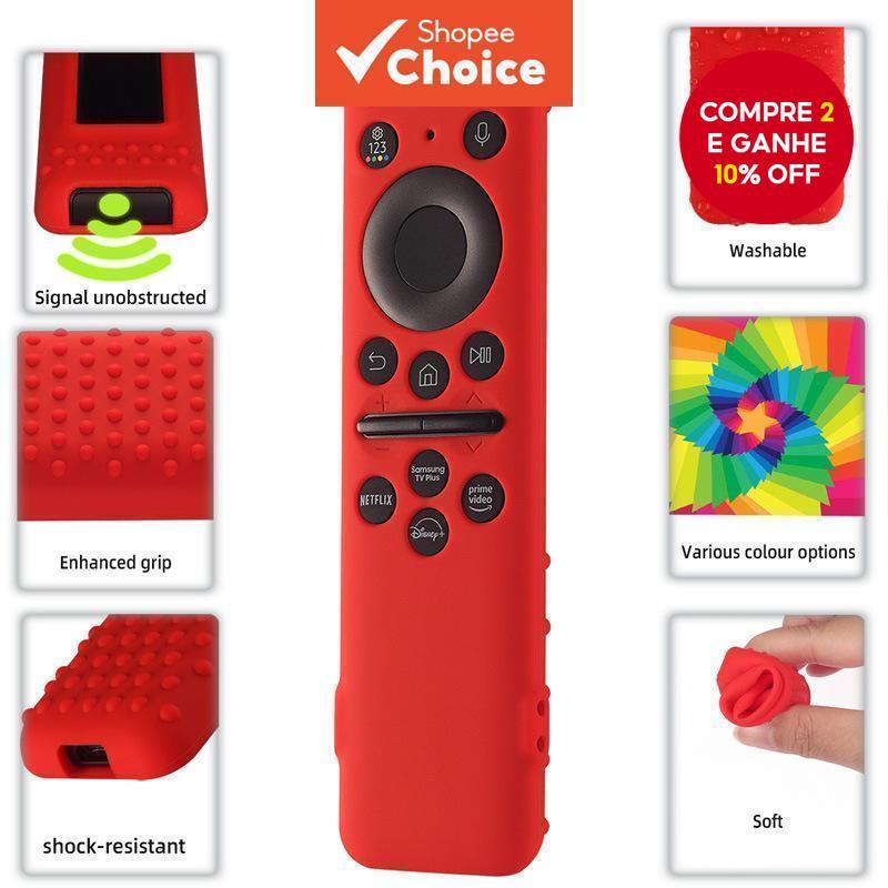 Capa De Silicone Para SAMSUNG Tipo Solar Remoto BN59-01432 1436 TM2360 TV Stick Controle