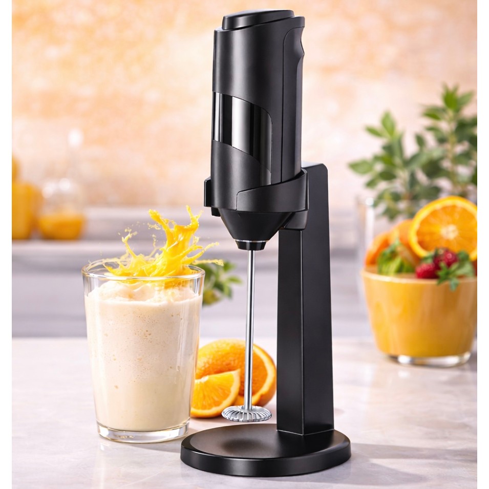 Batedor Misturador Mixer Com Suporte Elétrico para Bebidas Leite Café Clara de Ovo Bebidas Utensílios de Cozinha