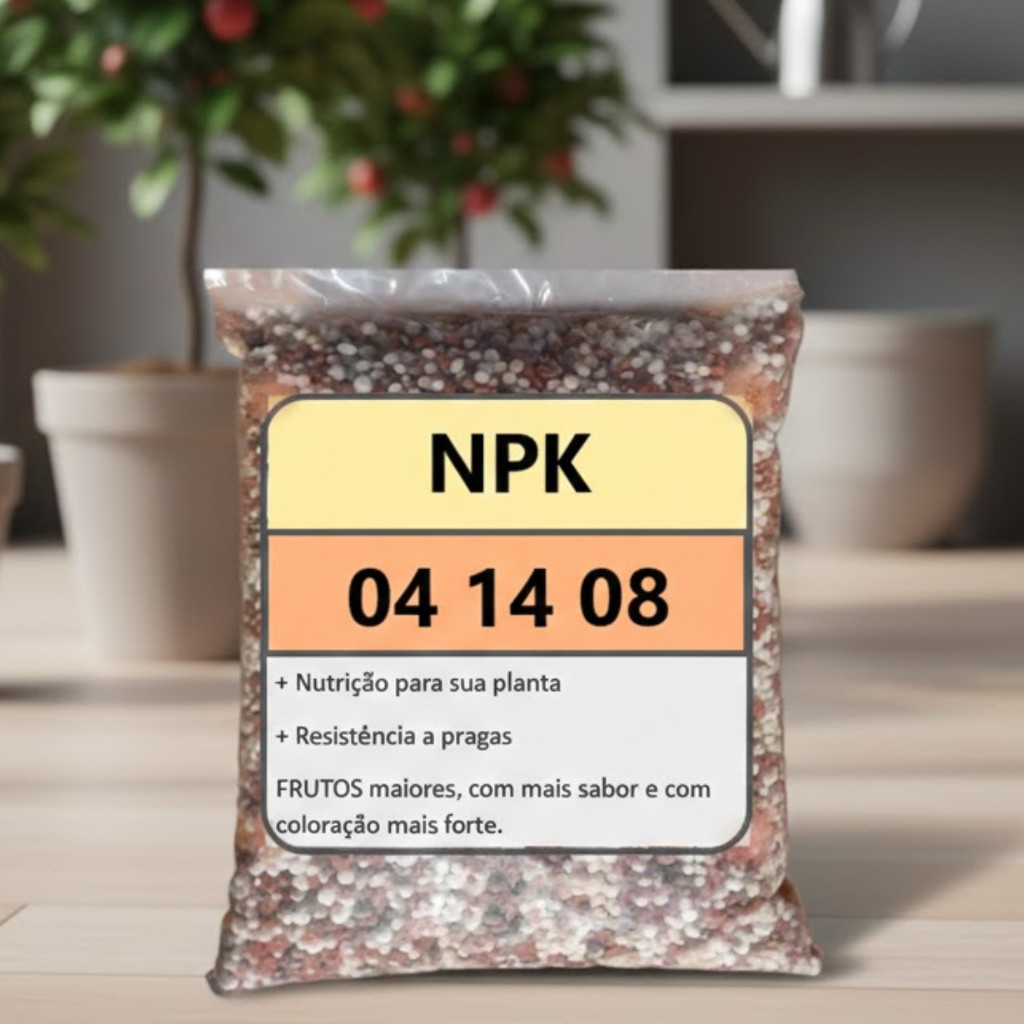 Fertilizante Mineral NPK 04-14-08 Granulado 5 kg Nutrição Vegetal