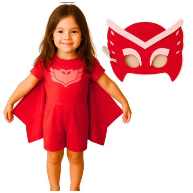 Fantasia Da Corujita (PJ Masks )  Macacão Infantil