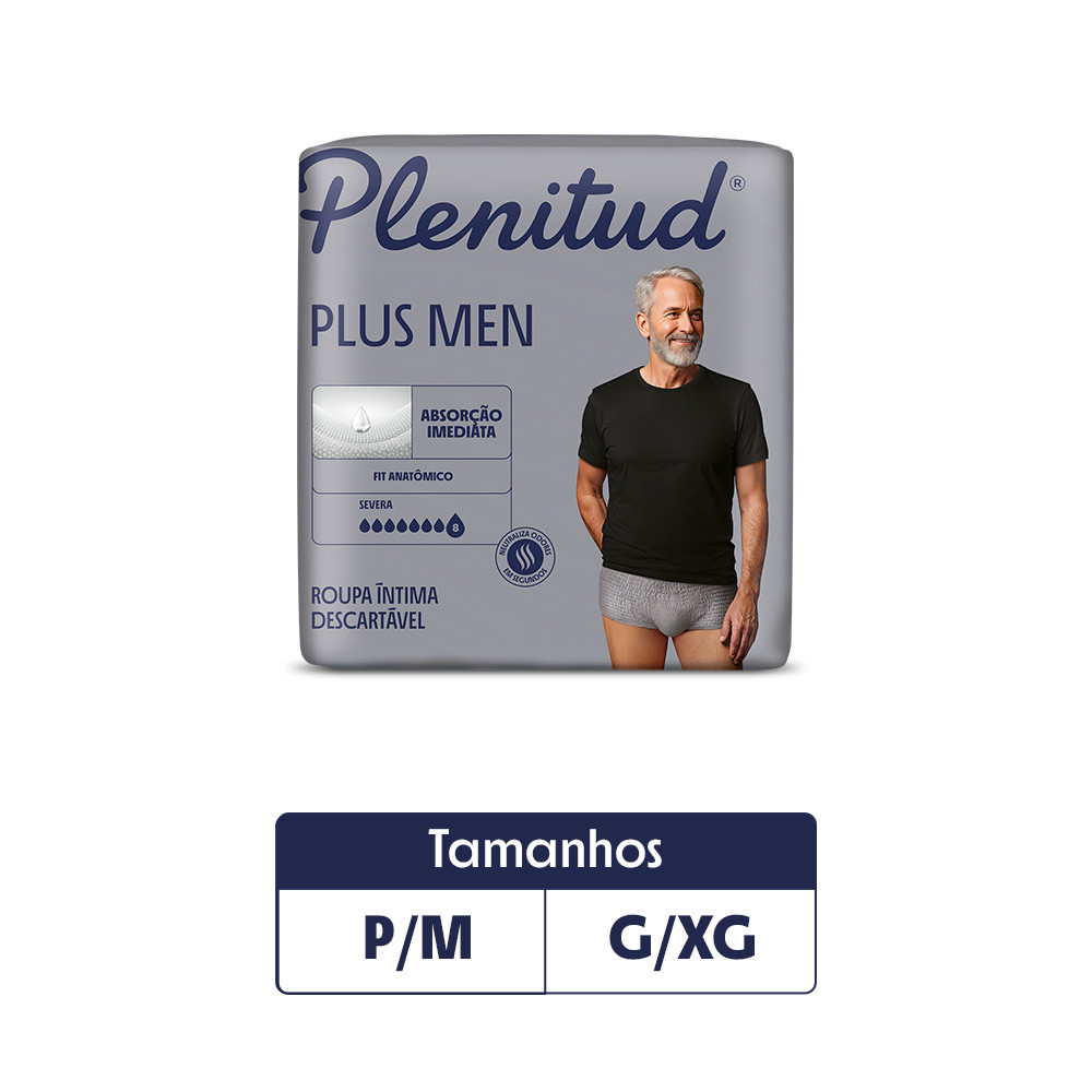 Roupa Íntima Plentiud Plus Men P/M-G/XG