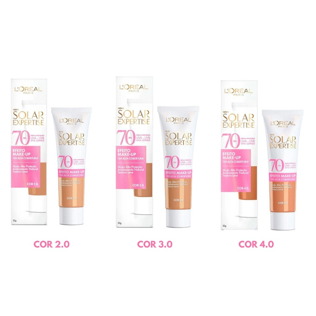 PROTETOR SOLAR EXPERTISE EFEITO MAKE-UP FPS70 30G
