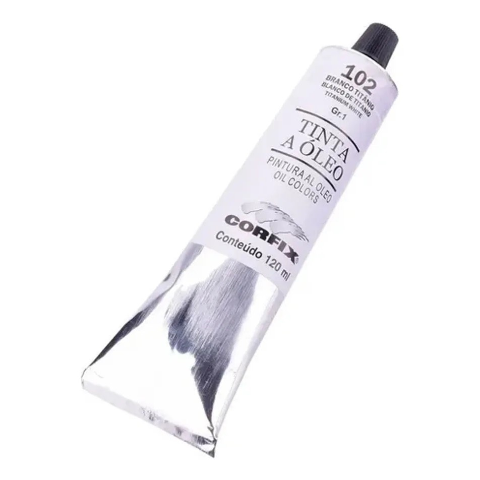 Tinta A Óleo Corfix Branco De Titânio #102 - 120ml