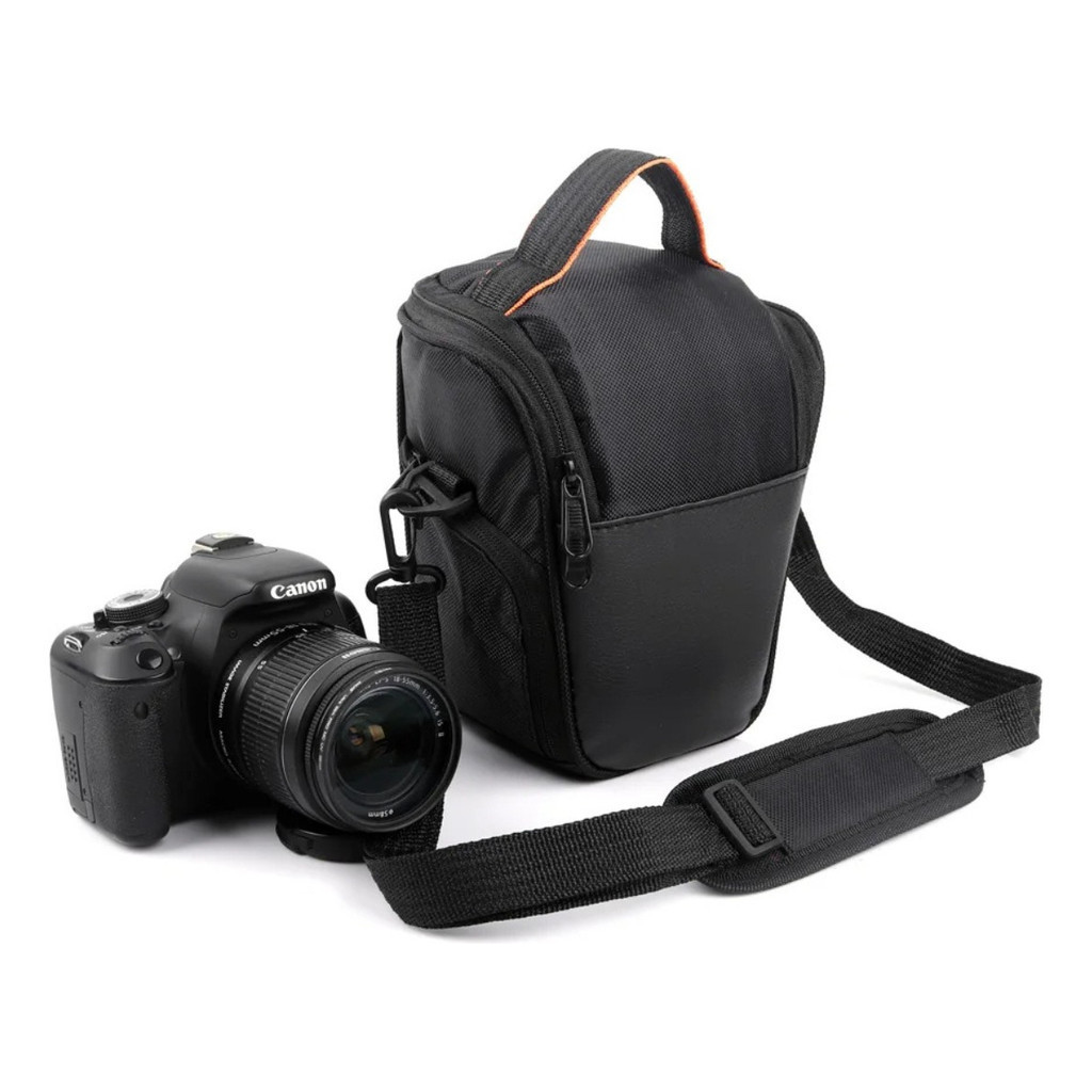 Bolsa Bag para Câmera Fotográfica Mochila Com Alça Lateral e Proteção de Espuma