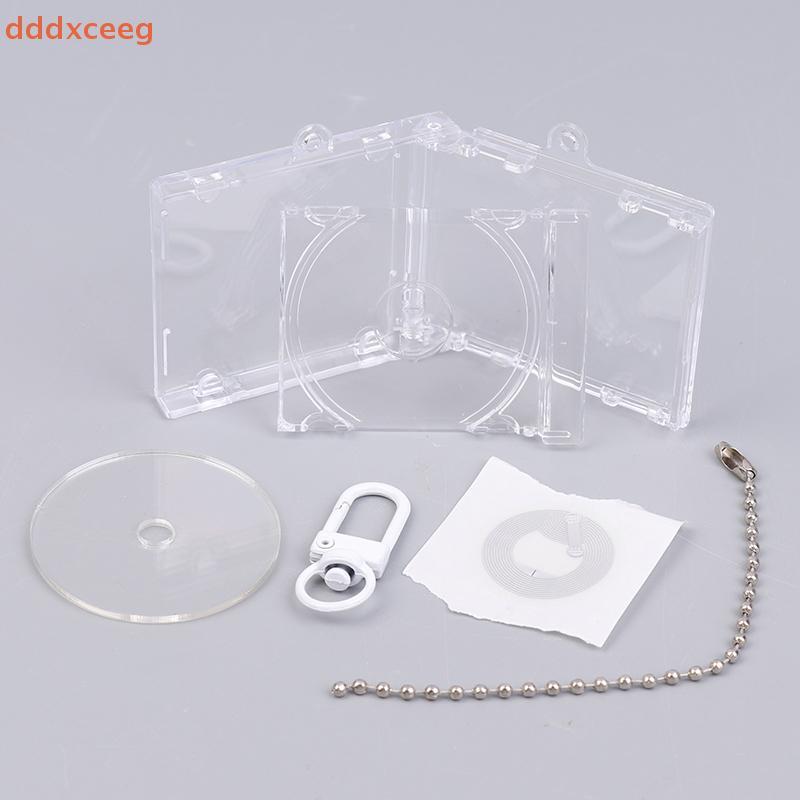 [dddxceeg] Mini NFC Funcional CD Disc Case Chaveiro Periférico Álbum Comemorativo Porta-Chaves Para DIY Bapa Pingente