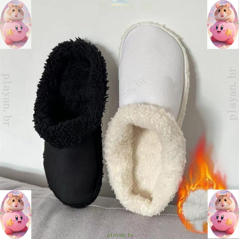 Novo Inverno Mantenha O As Palmilhas De Pelúcia Quente Para Forro De Pés Chinelos Tamancos Acessórios Calçados De Algodã