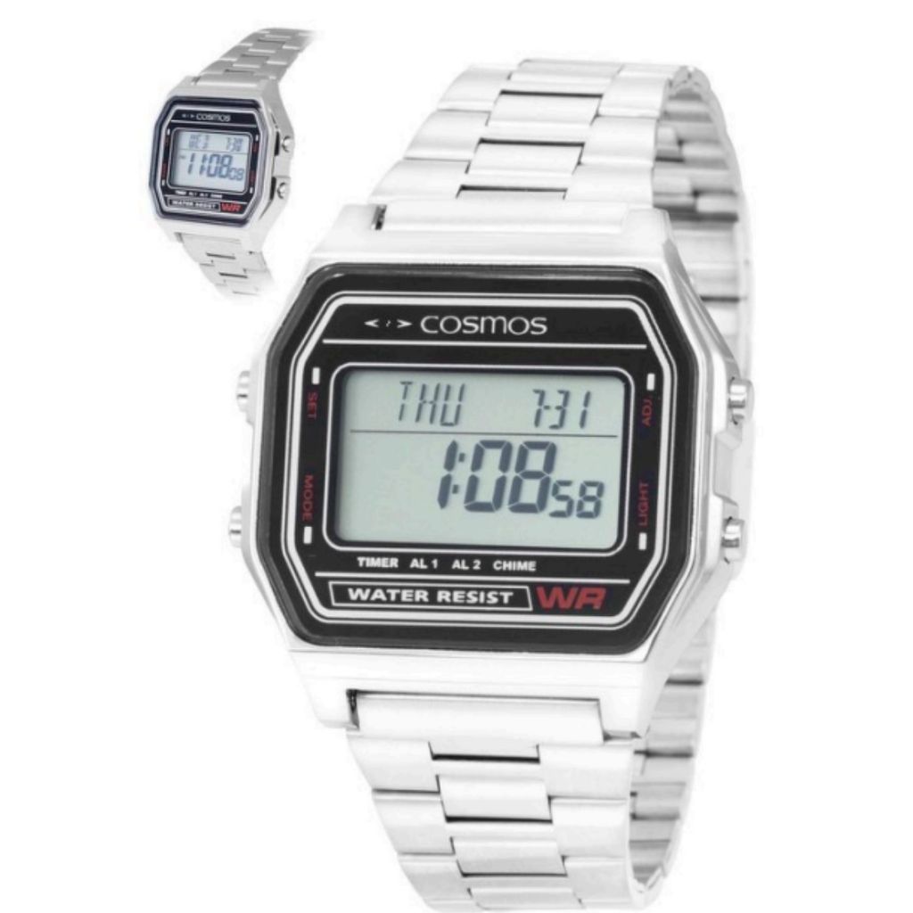 Relógio Vintage estilo Casio antigo retro cosmos estiloso minimalista Feminino Masculino Unissex Cassio