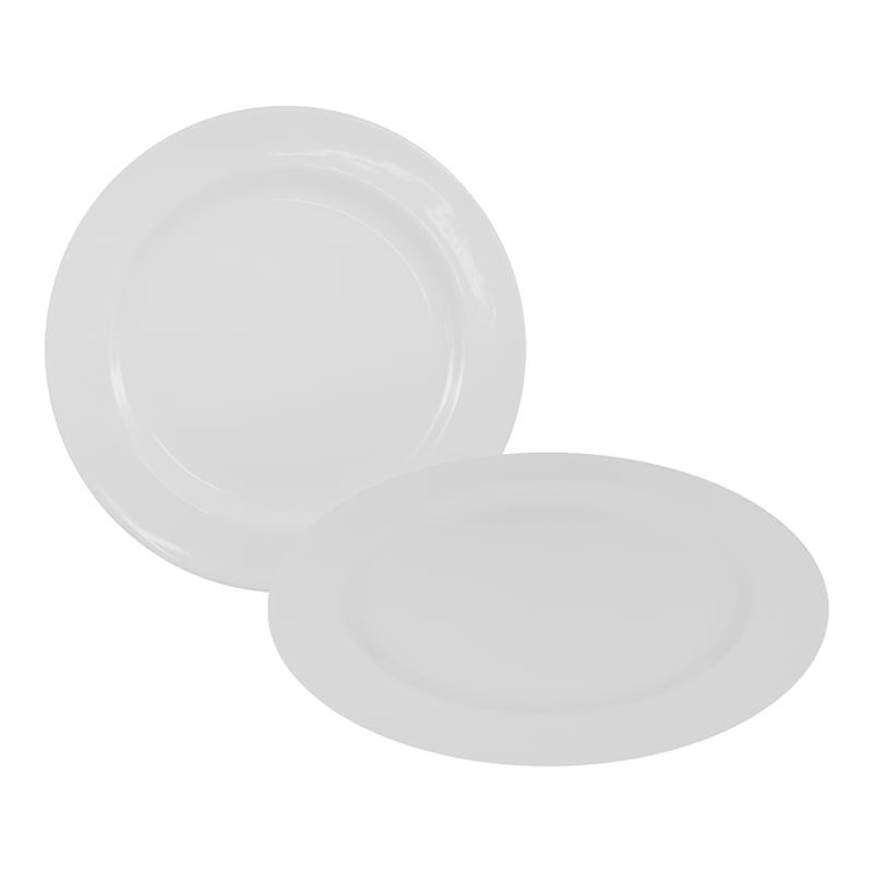 PRATO SOBREMESA REDONDO BRANCO 18CM 27569BB RIO CHENS