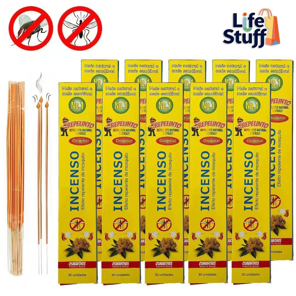 300 Palitos Incenso Repelente mata mosquito - Proteção Anti-Insetos, Seguro para Crianças
