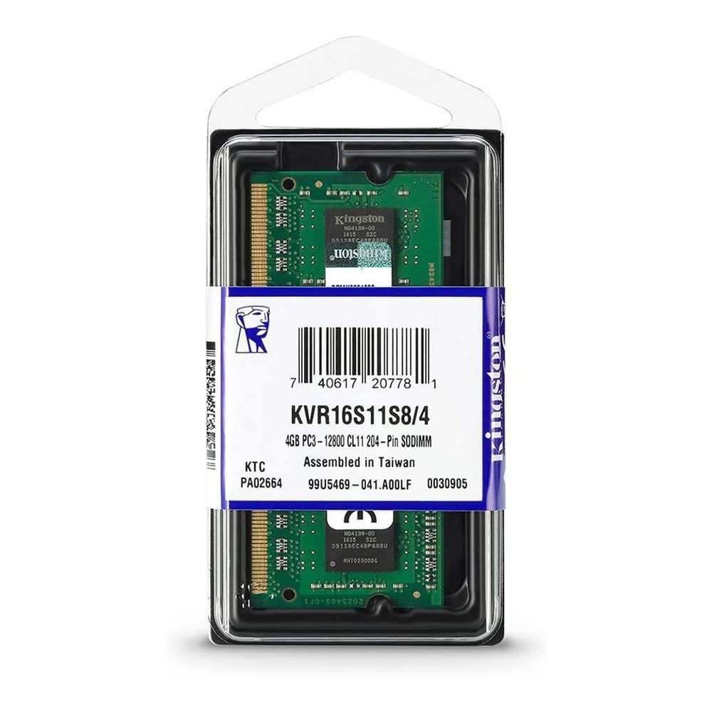 Memória Kingston DDR3 4gb SODIMM KVR16S11/4 NOTEBOOK