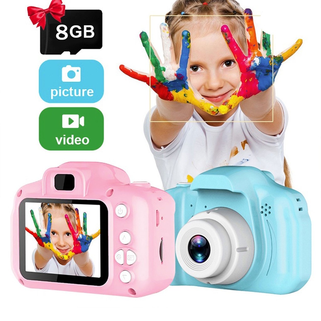 Mini Câmera Digital Infantil/Recarregável/À Prova De Choque/Vídeo/8 Milhões De Liberação Gld