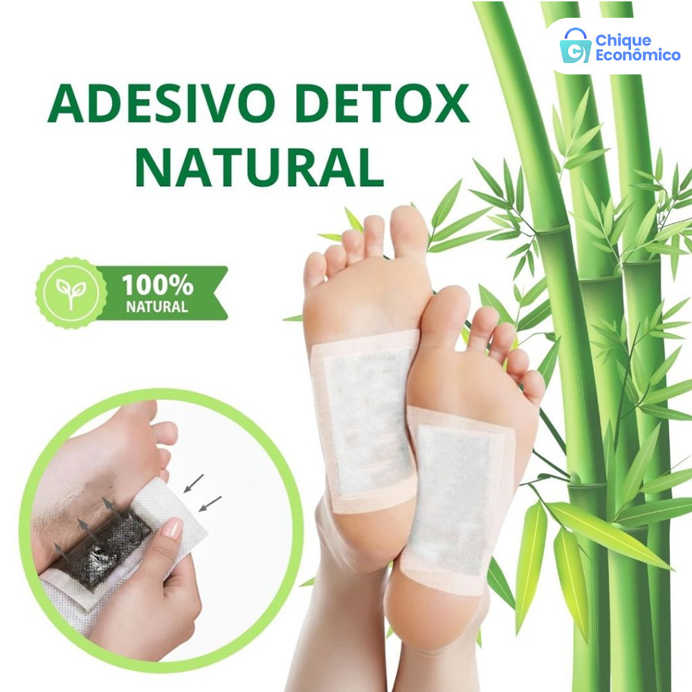 Kit Desintoxicante Pés Kit10 Kit20 Kit30 Kit40 Kit50 Limpeza Profunda Reduz Inchaço Conforto Térmico