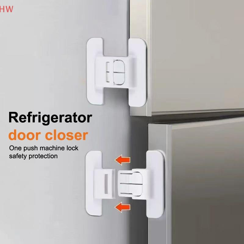 Novo 5 Peças Trava de Segurança para Porta de Geladeira e Freezer Trava Multifuncional Protetor Infantil