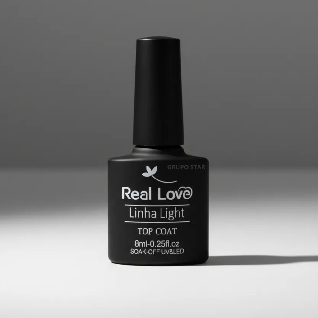 Top Coat Para Unhas Linha Light 8ml - Real Love