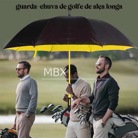 Guarda-chuva grande automático para verão, com fibra de vidro resistente e durável - Reforçado para Tempestade！