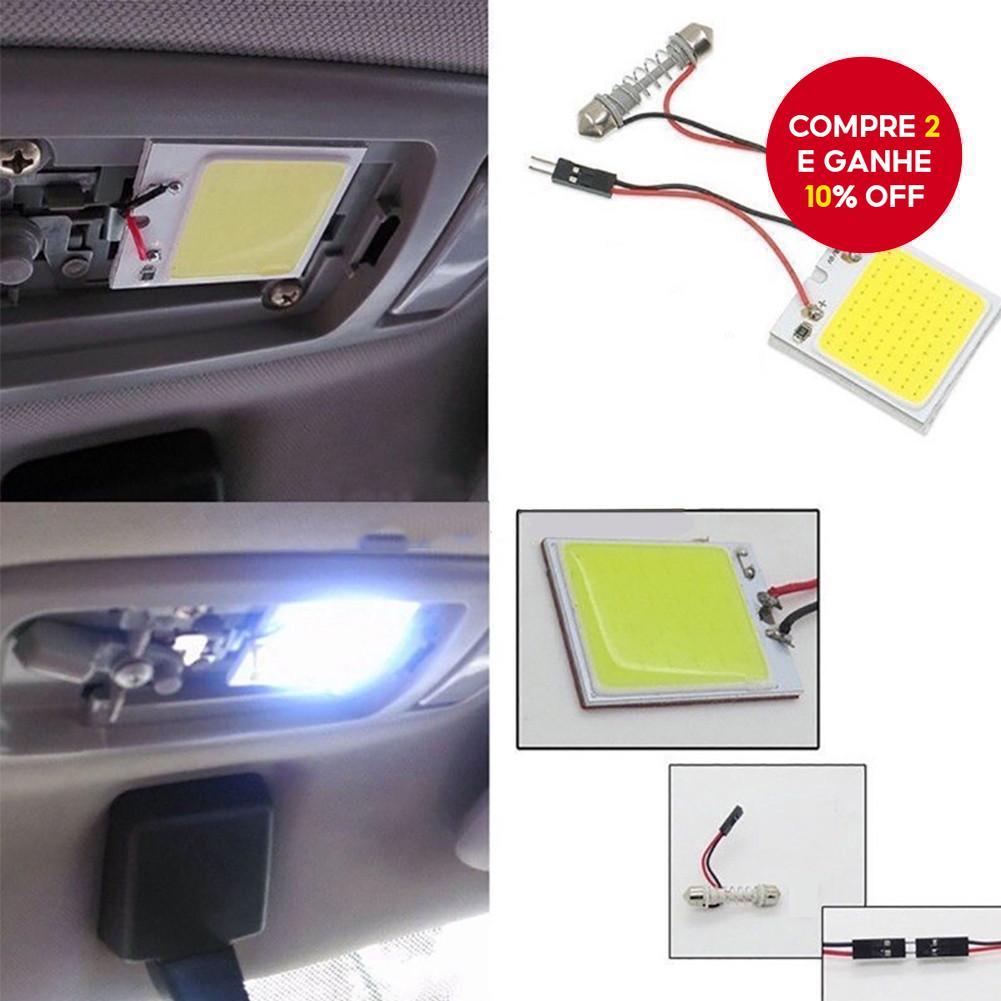 Luz Interior Do Carro LED COB-Lâmpada Cúpula Universal Com Adaptador T10 Festoon Para Telhado E Cabine