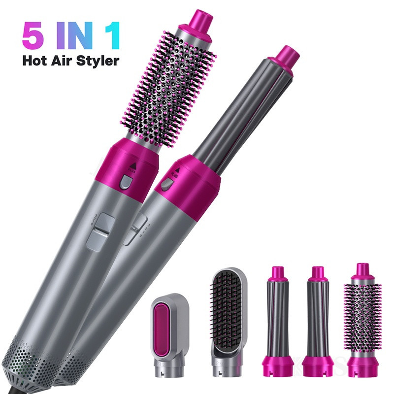 Escova Secadora De Cabelo 5 Em 1 De Ar Quente Profissional  Pronto Entrega