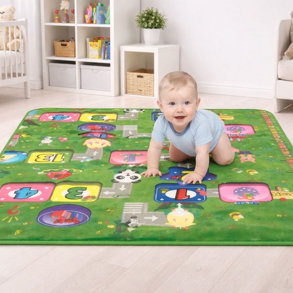 Tapete Térmico Tatame Gigante Infantil Educativo Para Bebê Dobrável 120X 90cm