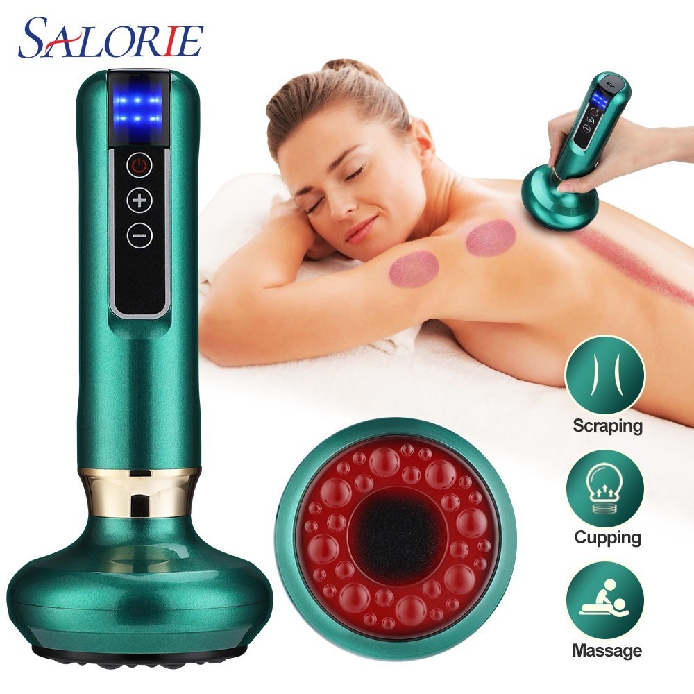 Salorie Ventosa Estética Massageador A Vácuo Beleza Saúde Massagem De Raspagem 12Nível De Calor