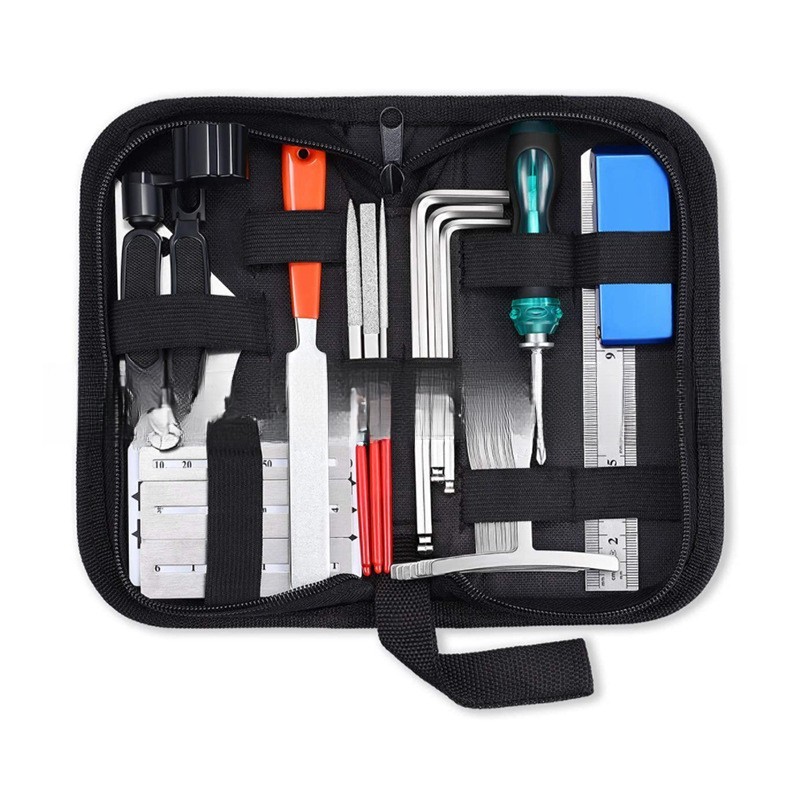 Conjunto de ferramentas de reparo de guitarra 25 em 1