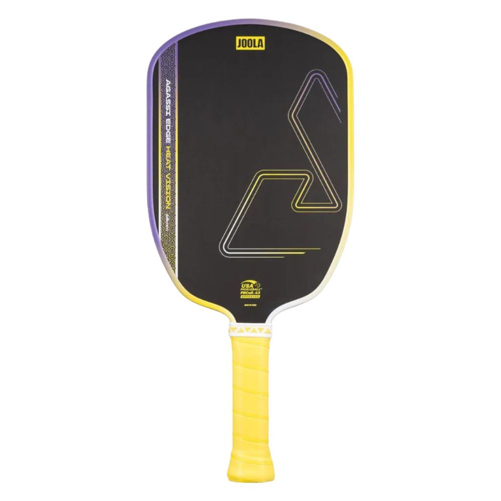Raquete de Pickleball Joola Agassi Edge Heat Vision 16mm Amarelo Degradê