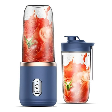 400ML 6 Lâminas Espremedor Elétrico Mini Liquidificador Portátil De Suco De Alimentos Misturador Leite