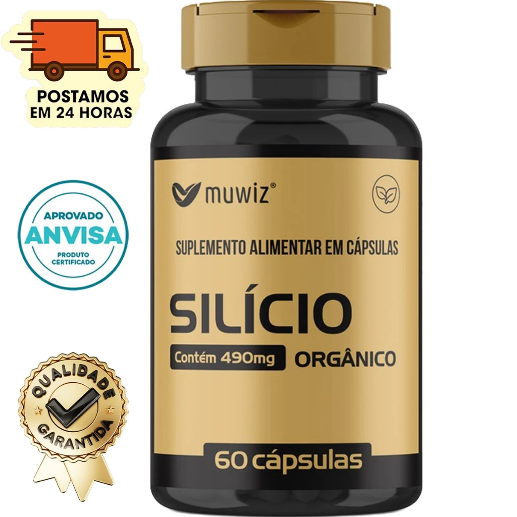 Kit 2 Silício Orgânico 490 MG 60 Caps