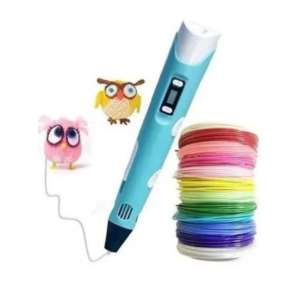 Caneta Impressora 3D Produto Lacrado Com Garantia + Refil Caneta 3D Impressora Manual Infantil