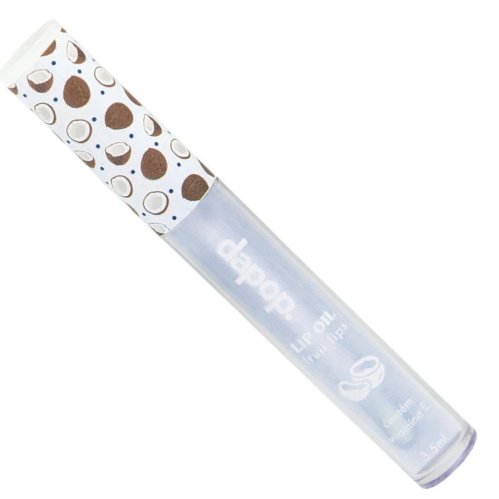 Lip Oil De Coco Dapop Hidratação E Nutrição Com Vitamina E Para Lábios Ressecados/Partidos