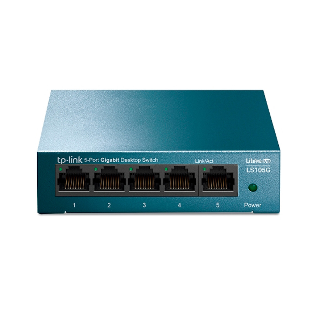 Switch de Mesa Tp Link LS105g Gigabit 5 Portas 1000Mbps Metal Case