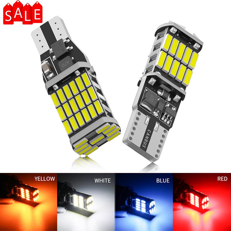 2pc T10 W5W T15 W16W Luzes Led Para Carro Canbus No Error 4014SMD Acessórios Interiores De Carros Luz Traseira De Lâmpada 6000K Branco 12V