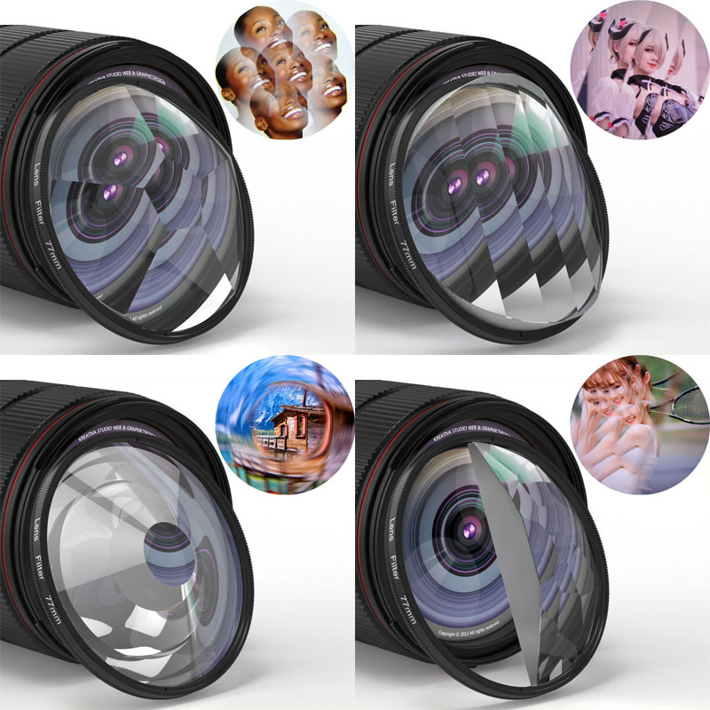 KnightX Redemoinho Prisma Filtro Efeitos Especiais Lente Halo Fx Fotografia Acessórios Para Câmera Canon dslr