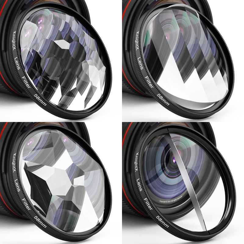 KnightX CPL ND Efeitos Especiais Filtro De Lentes De Câmera Prisma De Vidro Óptico SLR Acessórios