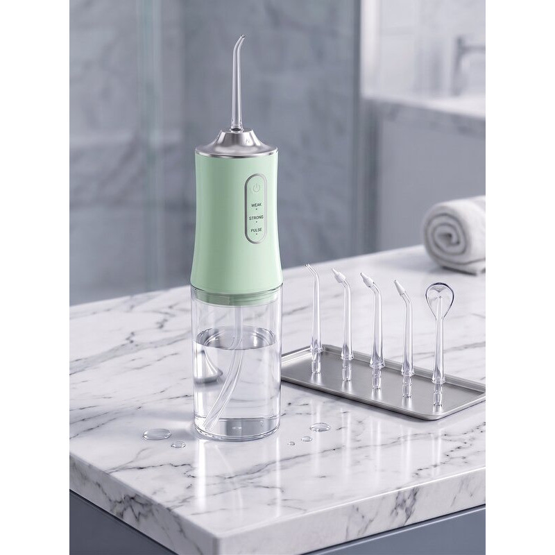 Irrigador Oral Portátil 220ML Jato D’Água Dental Recarregável 3 Modos Para Viagem