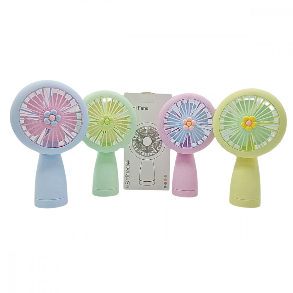 Mini Fan Portátil Hmaston HQ66-09 com Luz LED