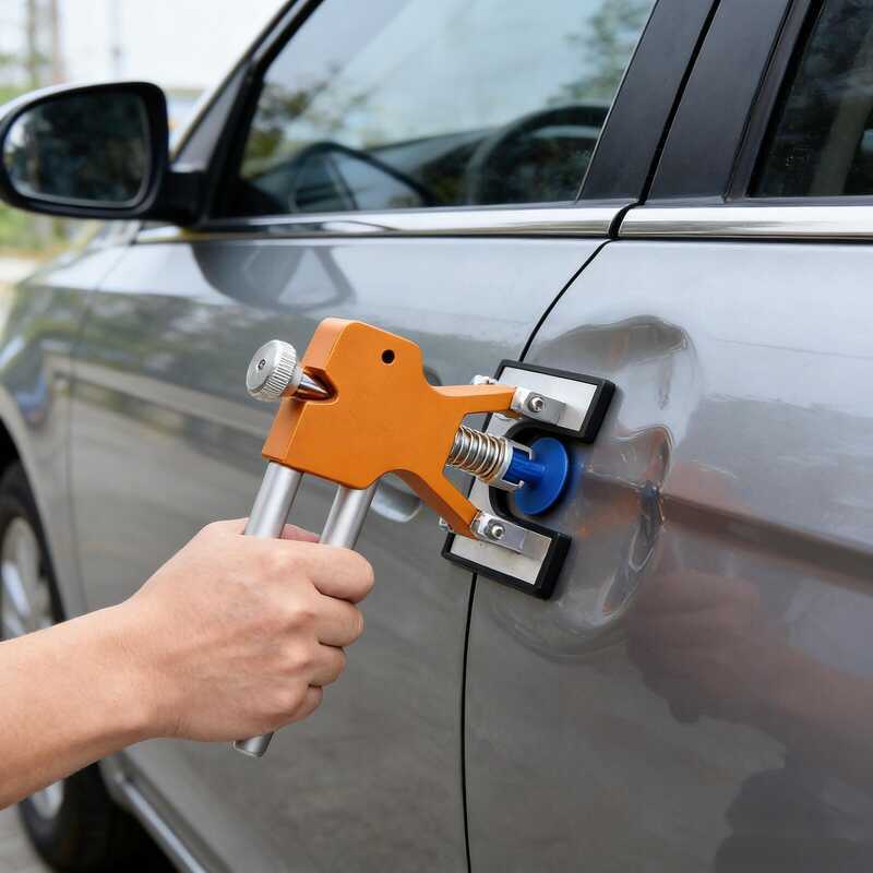 Alicate Repuxador Milimétrico com 18 Ventosas para Martelinho de Ouro reparo de amassados em carro