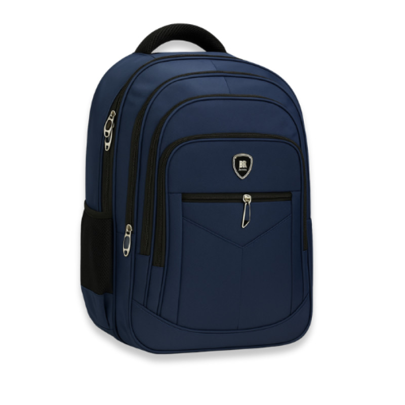 Mochila Escolar Notebook Grande Reforçada Alça Acolchoada Azul