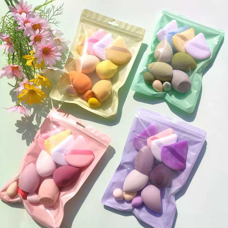 YOUYI Kit 11 unidades Esponja Triangular Para Pó De Veludo Maquiagem