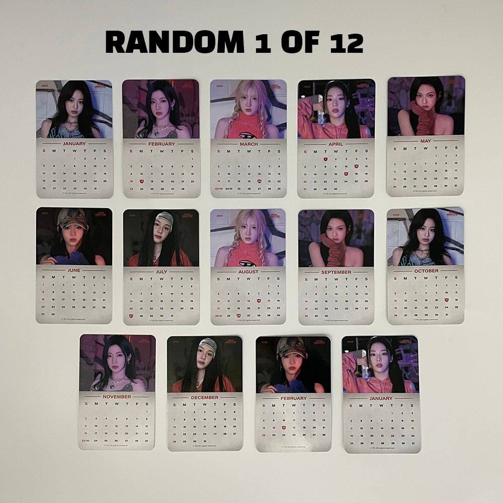 [Presente Gratuito] BABYMONSTER-Cartão De Fotos Olá MONSTERS CALANDER